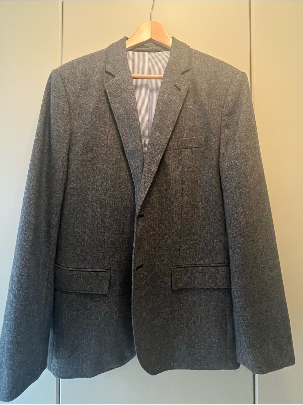 Banana Republic Charcoal Gray Men's Wool Blazer